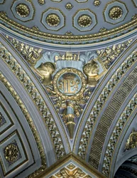 キューポラのペンダントの詳細、Galerie des Batailles、ベルサイユ宮殿、フランス