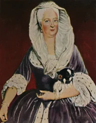 フレデリック大王1687-1757の母。 -ペネによる絵画、1934年。