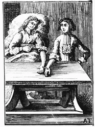 1679年に手首で直接行われた人から人への輸血