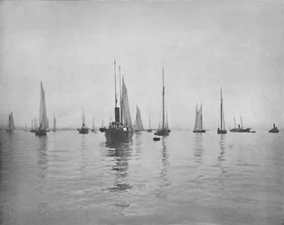 ニューヨーク湾の早朝、c1897。
