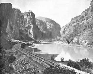 エコークリフ、グランドリバーの峡谷、コロラド州、アメリカ合衆国、c1900。