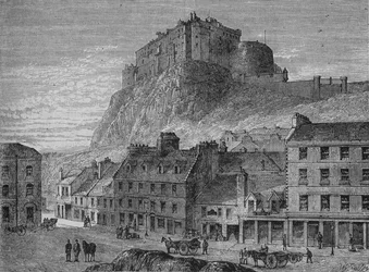 エジンバラ城、c1880