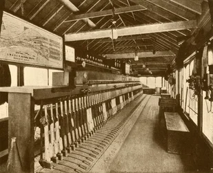 1930年南部鉄道、ビクトリアの電気機械式信号キャビン。