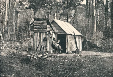 オーストラリア不法占拠者の野営、1896