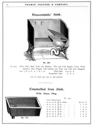 家庭用シンク、エナメルメタルシンク