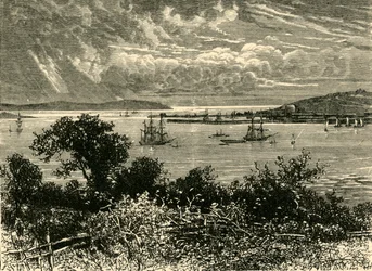 ファルマス港、1898年。