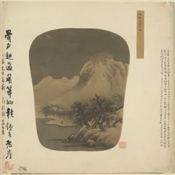 扇形のアルバム絵画、1368〜1644年。