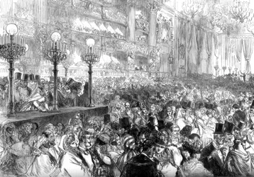 貧しい人々の利益のために、パリの新しいグランドオペラハウスにある仮装舞踏会、1875年