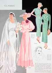 ファッションイラスト、1935