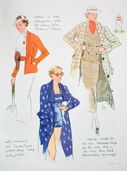 ファッションイラスト、1935