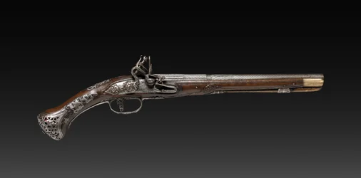 フリントロックピストル、1788。