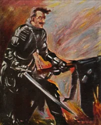 フロリアン・ガイヤー+1525。-L.コリントによる絵画、1934年。
