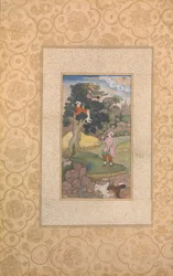 Kathasaritsagara のフォリオ。 1590年。