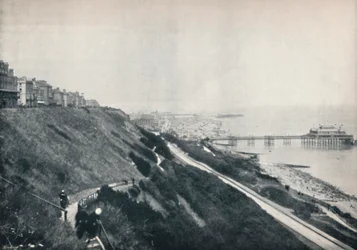 フォークストン-リーと桟橋を示すビュー、1895