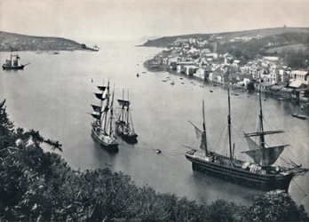 Fowey-港への入り口、1895
