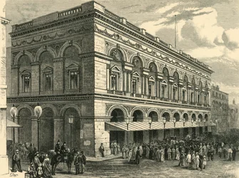 自由貿易ホール、マンチェスター、1898年。