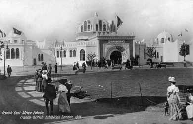 フランス東アフリカ宮殿、仏英展、ロンドン、1908