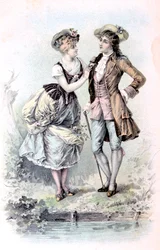 フランスのはがき、c1900