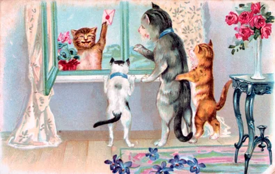 フランスのはがき、c1900