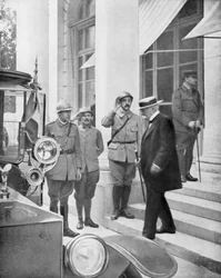 1918年6月3日、フランスのベルサイユにあるフランスのジョルジュクレマンソー首相