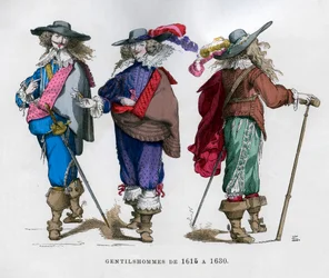 フランスの紳士衣装、1615-1630 1882-1884