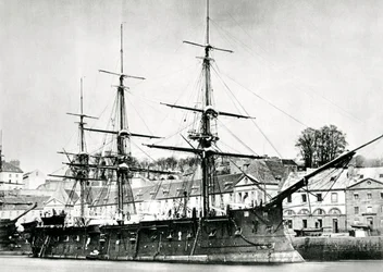 フランス軍艦、海、1868
