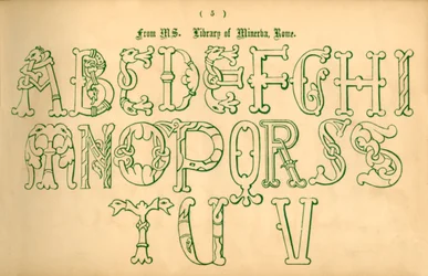 MSから。ミネルヴァ図書館、ローマ、1862年。
