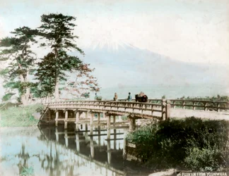 Fujiyama from Yoshiwara, Japan