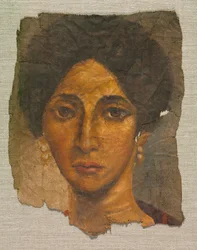 女性の葬儀の肖像、c。 138-192。