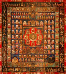 Garbhadhatu Mandala、8〜9世紀