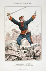 ガルドモビール-パリの包囲、1870-1871年の役員