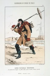 ガルドナショナルセダンテール、パリ包囲戦、1870年-1871年。