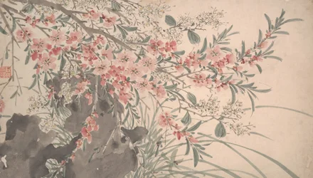 庭の花、1540年。