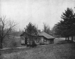 General Grants Log Cabin、フェアマウントパーク、フィラデルフィア、米国、c1900。