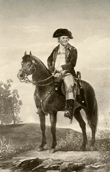 大陸軍兵士、c1770、1937のユニフォームを見せているイスラエルパトナム将軍。