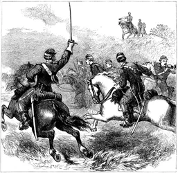 シェリダン将軍、バージニア州シーダークリーク、南北戦争、1864年c1880