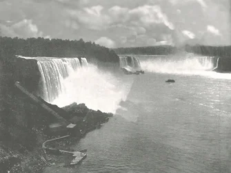 ナイアガラフォールズの全景、1895年。