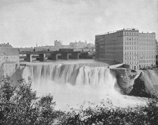 Geneseeフォールズ、ロチェスター、ニューヨーク州、米国、c1900。