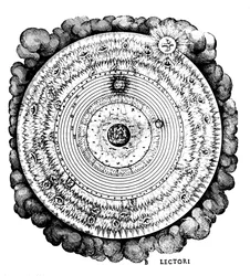 地球中心または地球中心の宇宙、c1617