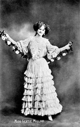 ガーティミラー1879-1952、イギリスの女優、1906