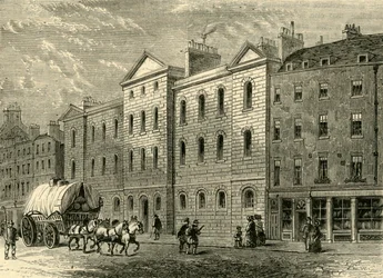 Giltspur Street Compter、1840、c1872。