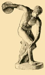 ディスカスを投げるギリシャのアスリート、1890年。