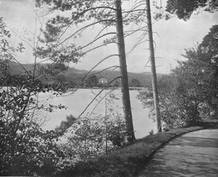 グリーンアイランド、レイクジョージ、ニューヨーク州、米国、c1900。