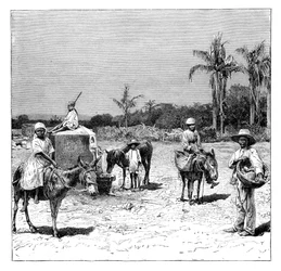 ハイチ人のグループ、c1890