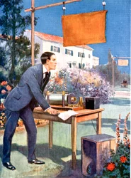 グリエルモマルコーニ1874-1937、イタリアの物理学者でラジオのパイオニア