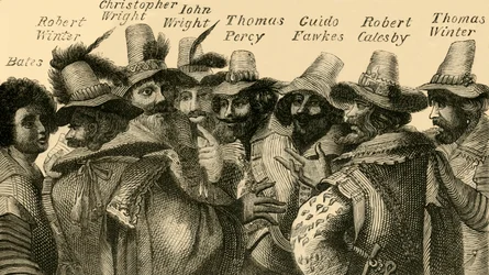 ガイ・フォークスと共謀者、c1872。