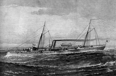 HM Torpedo Gun Boat Rattlesnake、1887