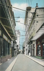 ハバナ：Calle Obispo O Pimargall。ビショップまたはピマーガルストリート、c1910。