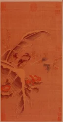 掛け軸、18世紀。