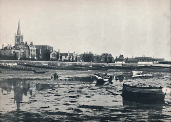 ハーウィッチ-干潮時のビーチ、1895
